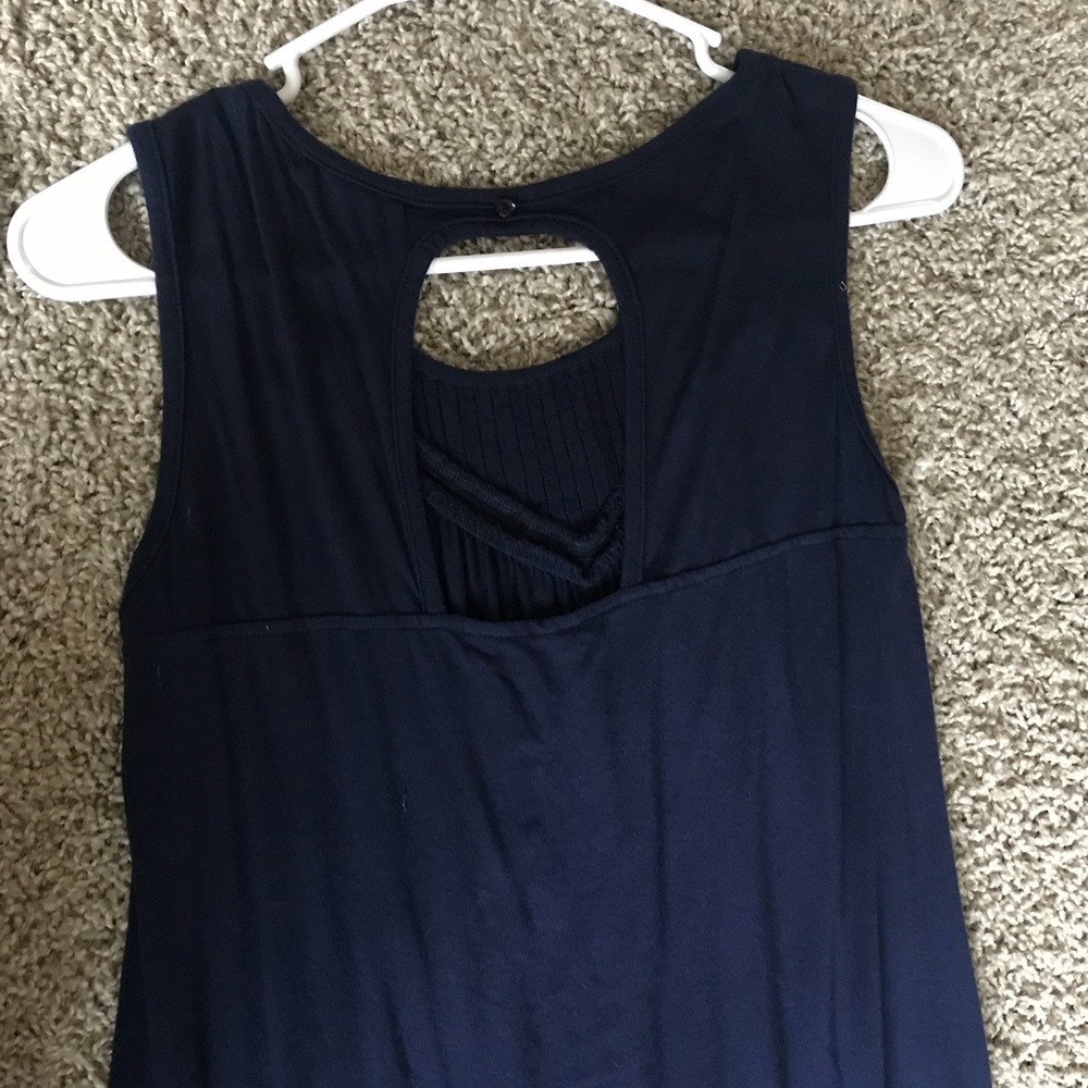 Navy boutique tank top - Picture 3 of 3